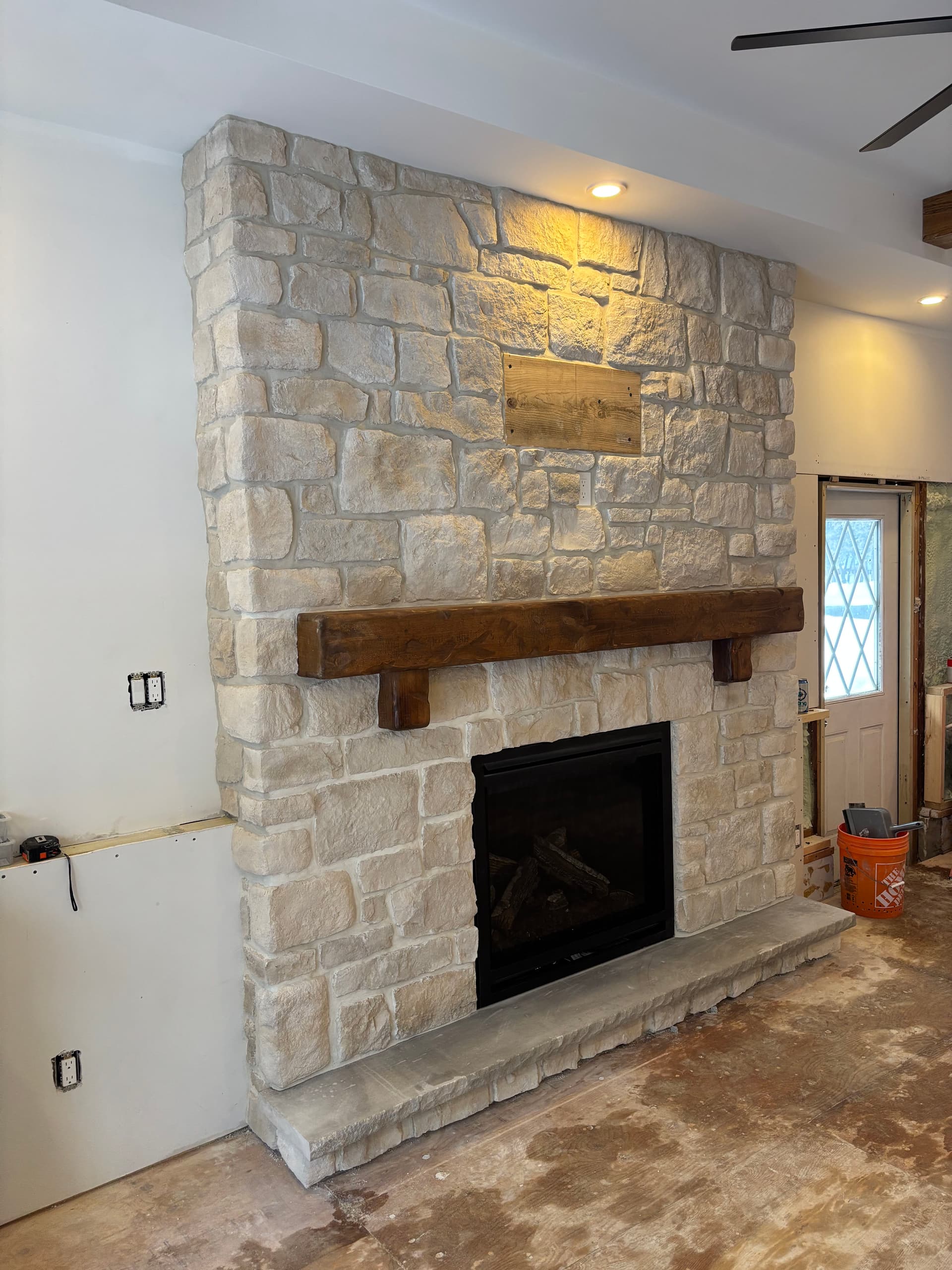 Rustic Fireplace Upgrade in Utica