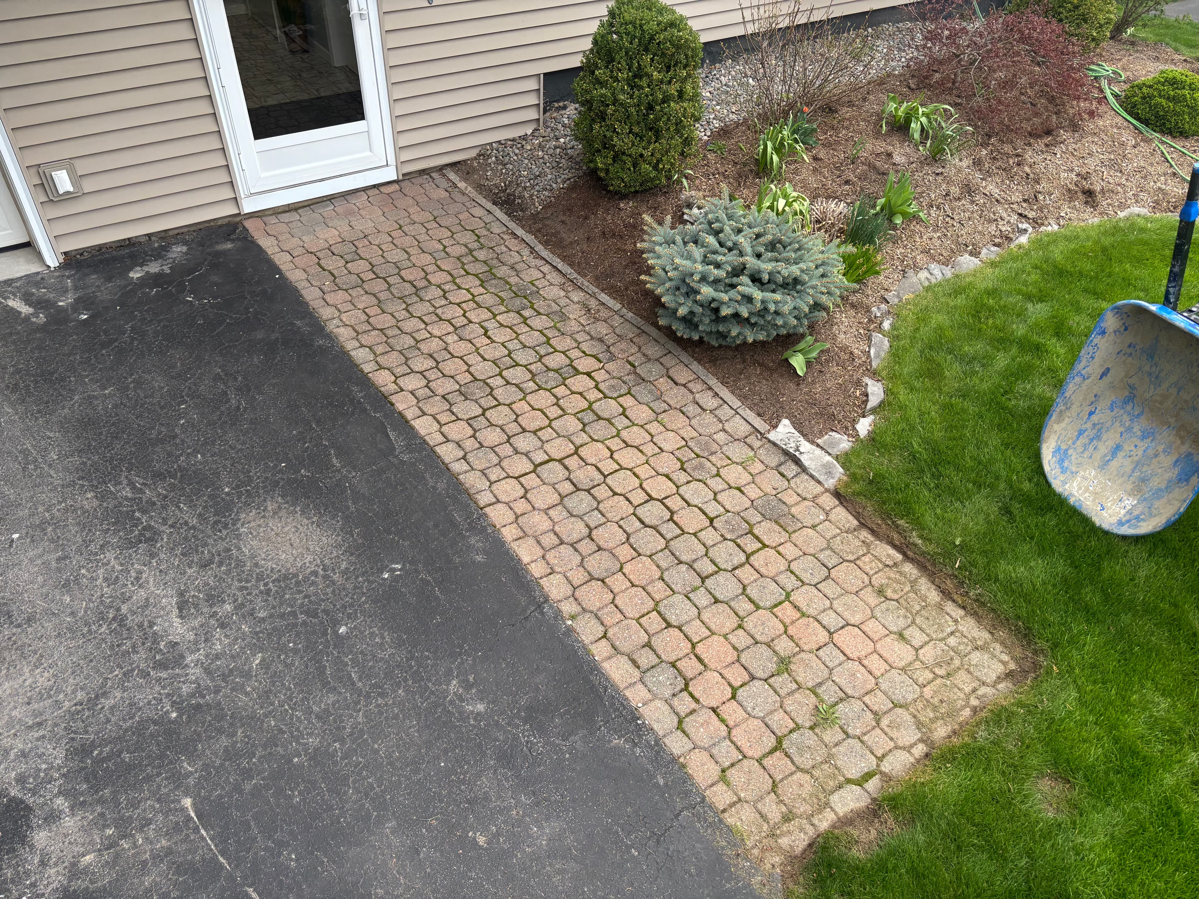 Project Techo-Bloc Eva Walkway and Versa-Lok Garden Wall Replacement image