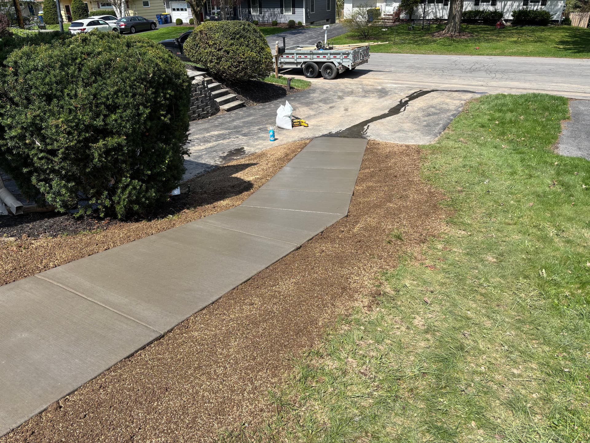 Gallery photos for New concrete sidewalk makes home access safer and easier: Image #1